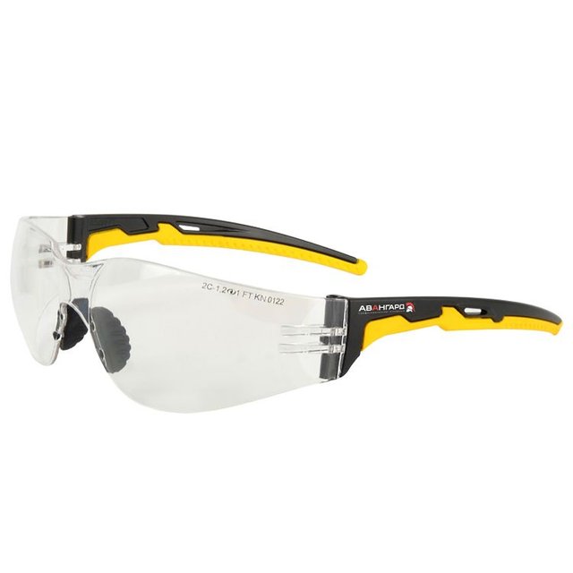 Очки защитные открытые О15 HAMMER ACTIVE Strong Glass (2C-1,2 PC) с мягким носоупором (11537-5)