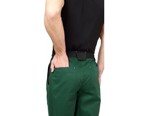 Костюм мужской рабочий летний "Джокер" МВО с брюками зеленый-черный