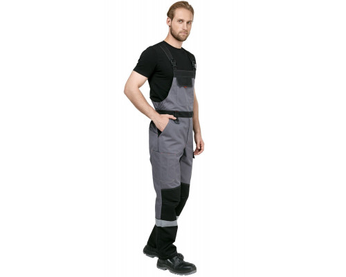 Костюм мужской рабочий летний "Гудзон" NEW с пк серый-черный